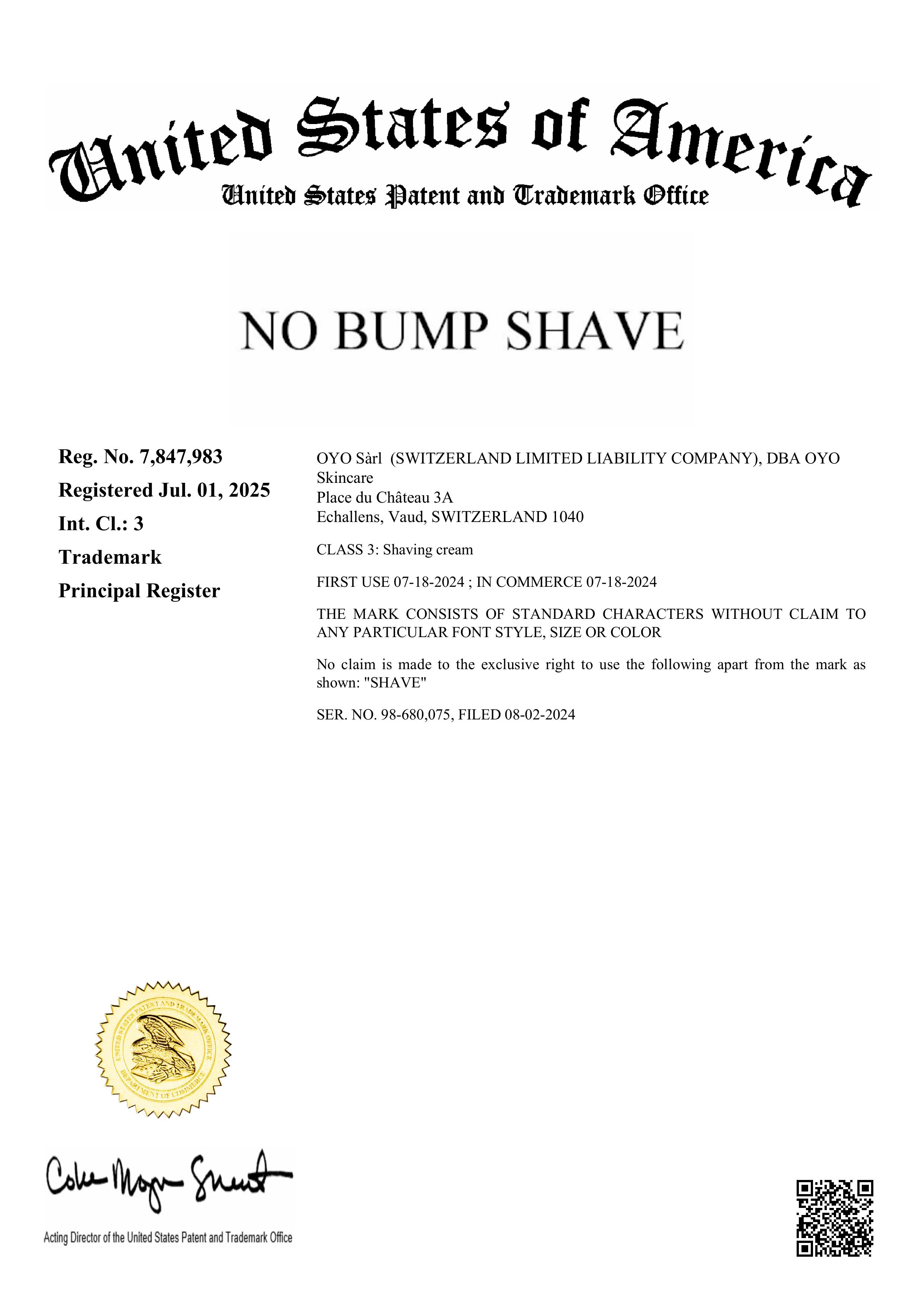 No Bump Shave 